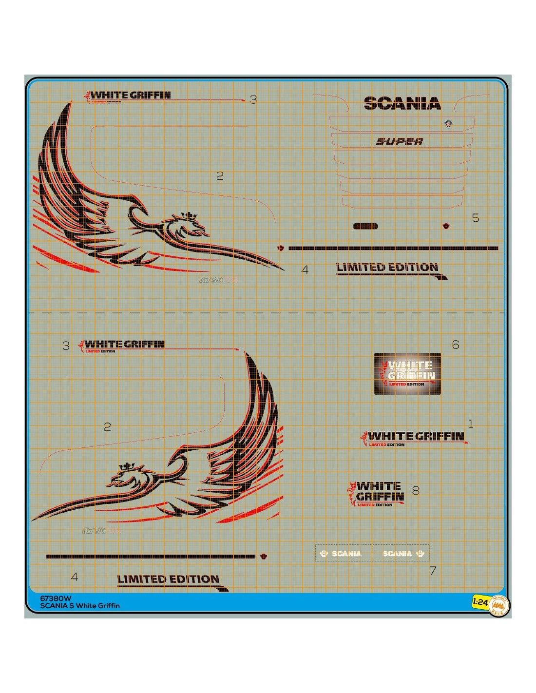 Scania R White Griffin - M67380W