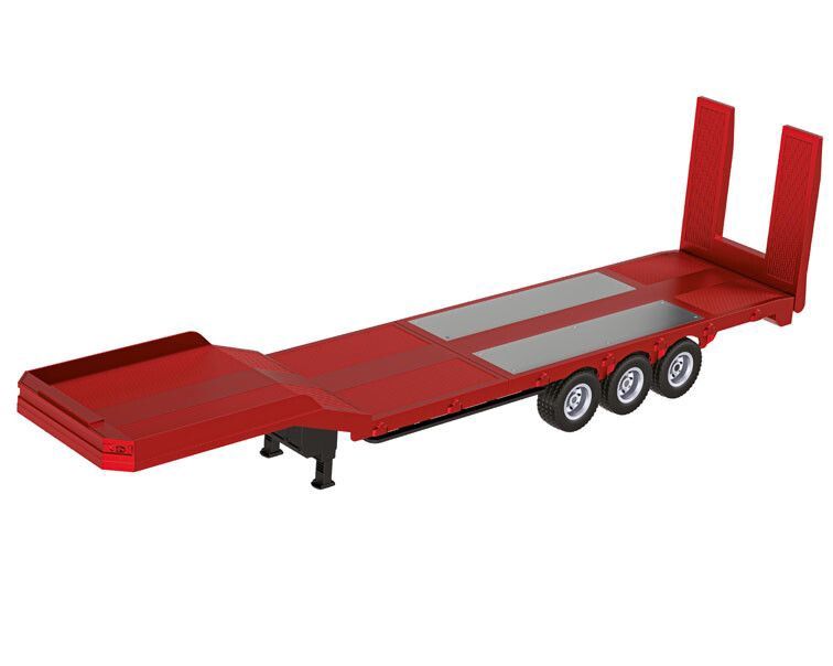 Semi dieplader, rood