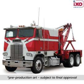 1/43 1987 Freightliner FLA Tow Truck, red/white TTR002