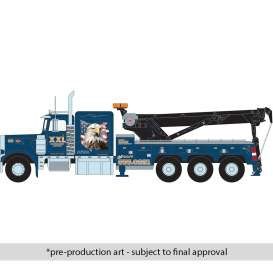 1/43 1980 Peterbilt 359 Wrecker, blue with eagle