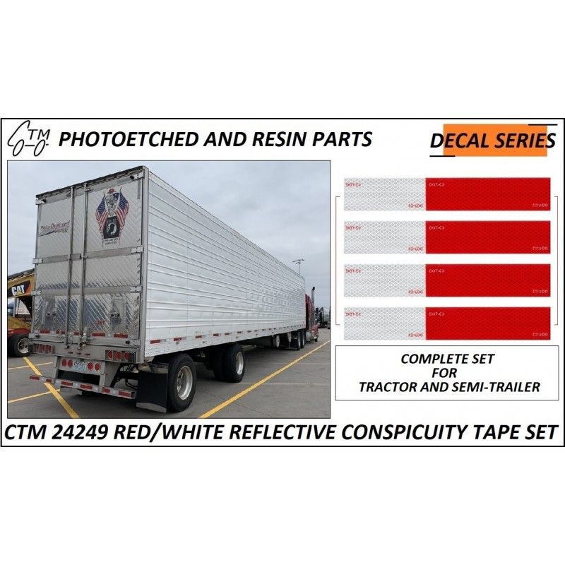 CTM 24249 Red/White Conspicuity Tape Set