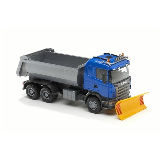 Emek 15504 Scania G 6x4 blauw met sneeuwschuif