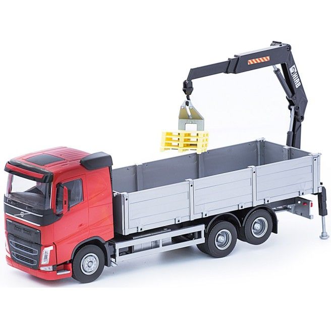 Emek 50355 Volvo FH 6x4 rode vrachtwagen met HIAB-Laadkraan