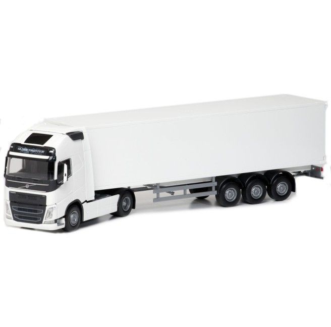 Emek 81132 Volvo FH16 750 globetrotter XL 4X2 wit met 3-assige aanhangwagen
