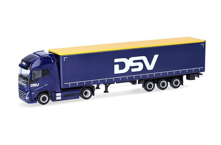 Volvo FH Gl. XL Electric gordijntrailer DSV