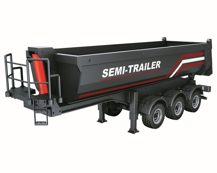 Kipper oplegger Semi Trailer, grijs