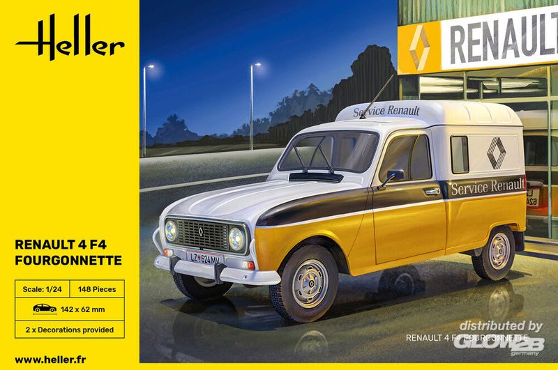 Heller: Renault 4 F4 Fourgonnette in 1:24 [1000827000]