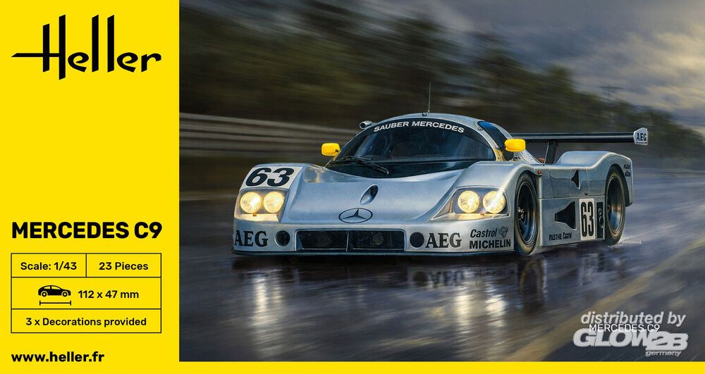 Heller: Mercedes C9 in 1:43