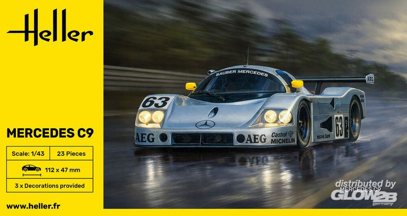 Heller: Mercedes C9 in 1:43