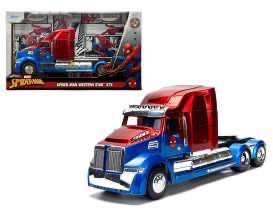 1/24 Western Star Big Rigs Spiderman, blue/red