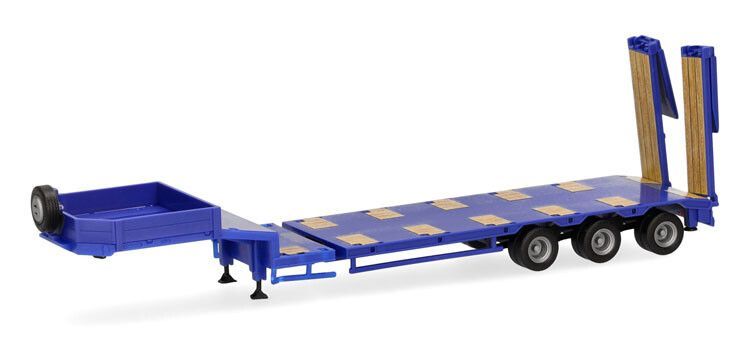 Goldhofer semi dieplader 3a, blauw