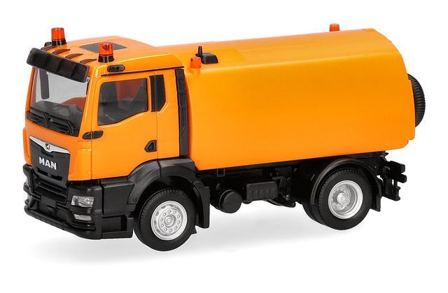 MAN TGS NN veegmachine, oranje