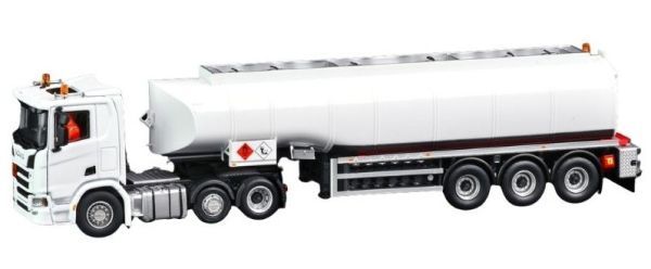 IMC SCANIA R DayCab 6x2 avec citerne 3 Essieux Blanc