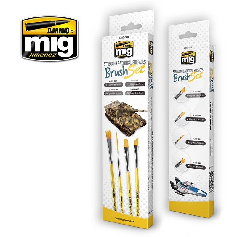 Ammo brush set streaking &amp; vertical surfaces