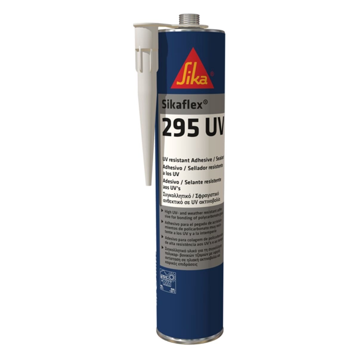 Sikaflex 295UV Glazing Adhesive &amp; Exterior Sealant 300ml Black