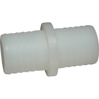 PLASTIC STRAIGHT CONNECTOR 1 1/4&quot;HOSE