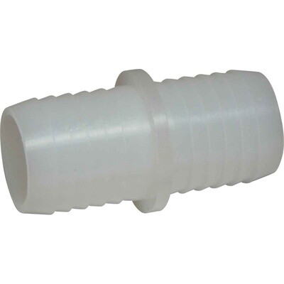 PLASTIC STRAIGHT CONNECTOR 1&quot; HOSE