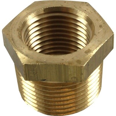 Maestrini Brass Reducing Bush (3/4&quot; BSPT Male to 1/2&quot; BSP Female)