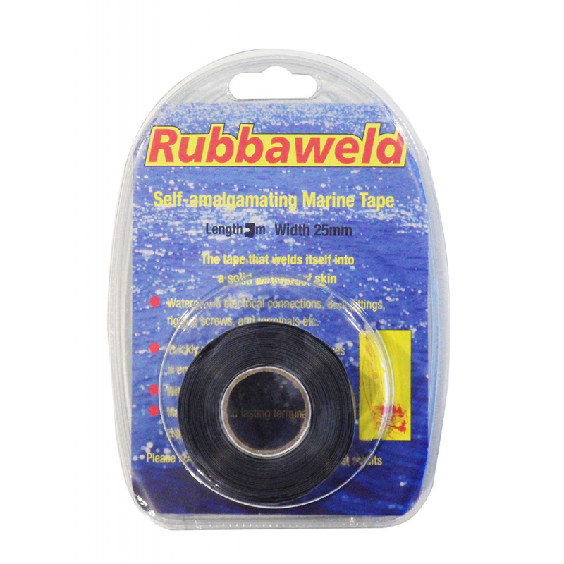 Rubbaweld Tape, Size: 10m x 25mm, Colour: Black