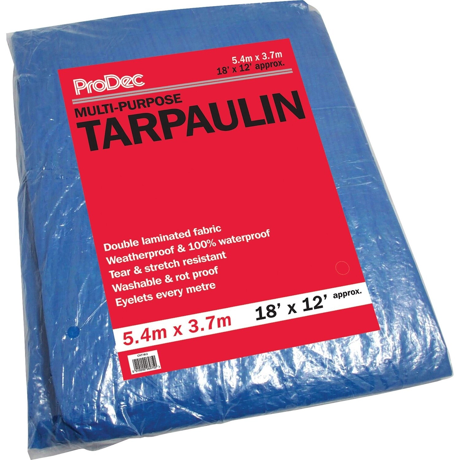 Tarpaulin, Size: 18&#39; x 12&#39;, Colour: Blue