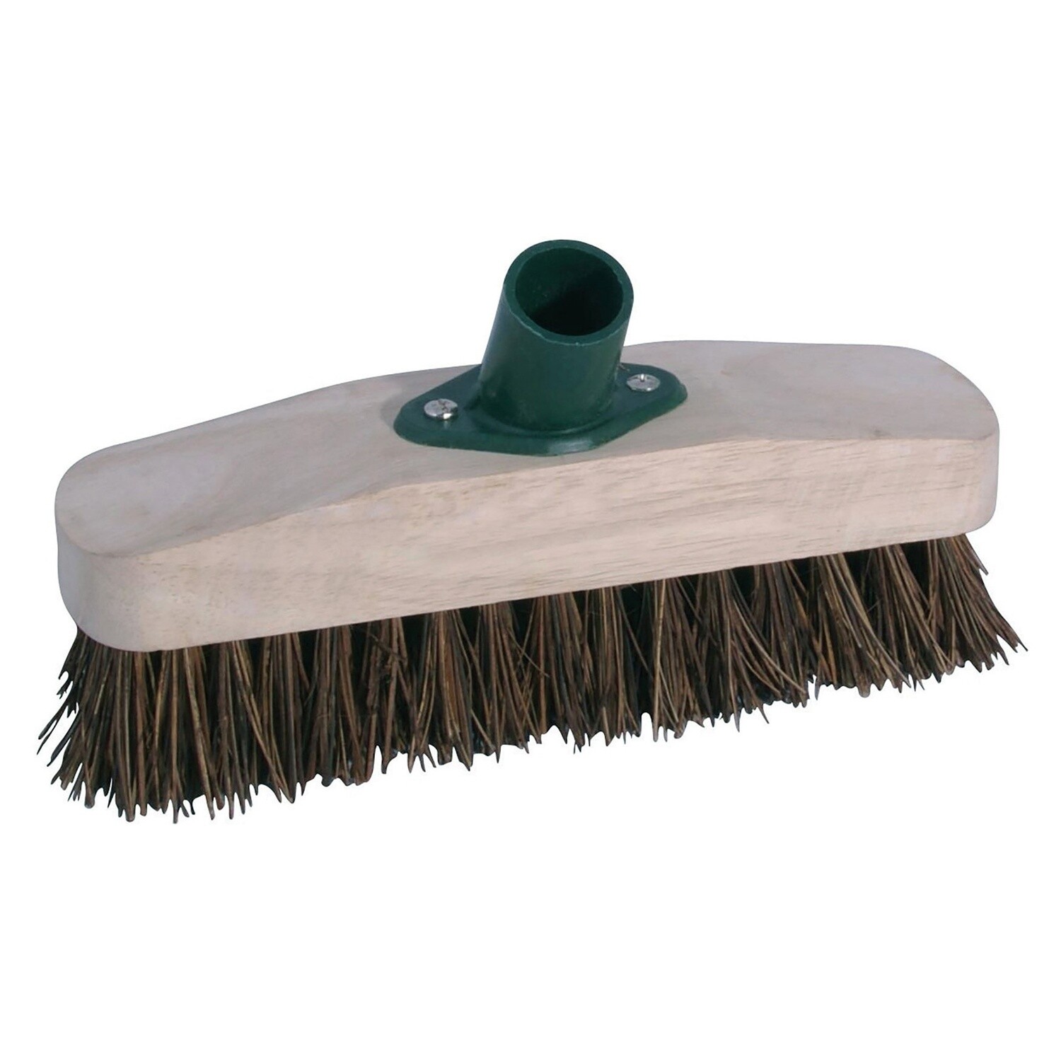 9&quot; Stiff Deck Scrub Head: Natural Fibre
