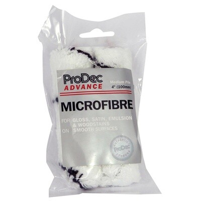 2Pk 4 in Medium Pile Microfibre Mini Roller