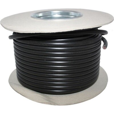 2 Core Tinned Cable 21/0.30 1.5mm2  Black