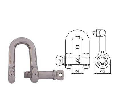 D-Shackles With Captive Pin