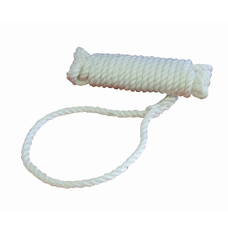 Mooring Line Polypropylene, Colour: White, Size: 8mm, Length: 4M