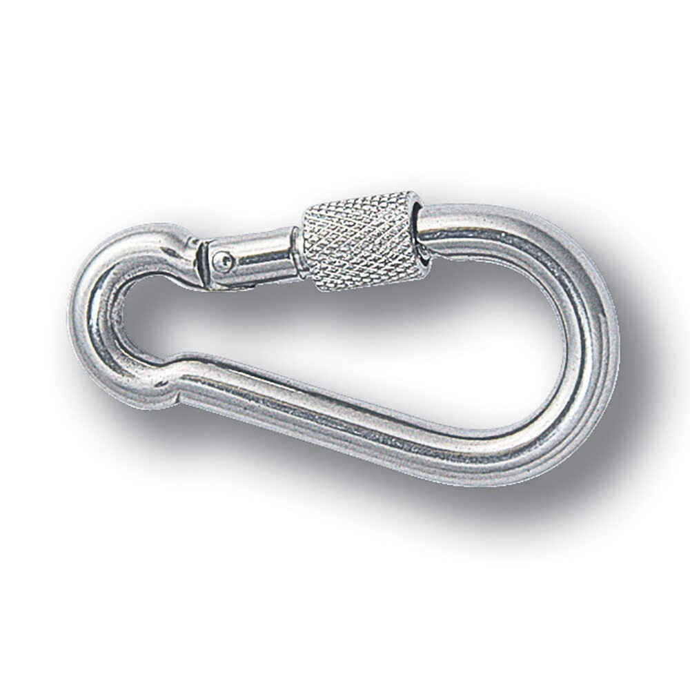 Carbine Hooks With Retaining Ring, Size: 10mm