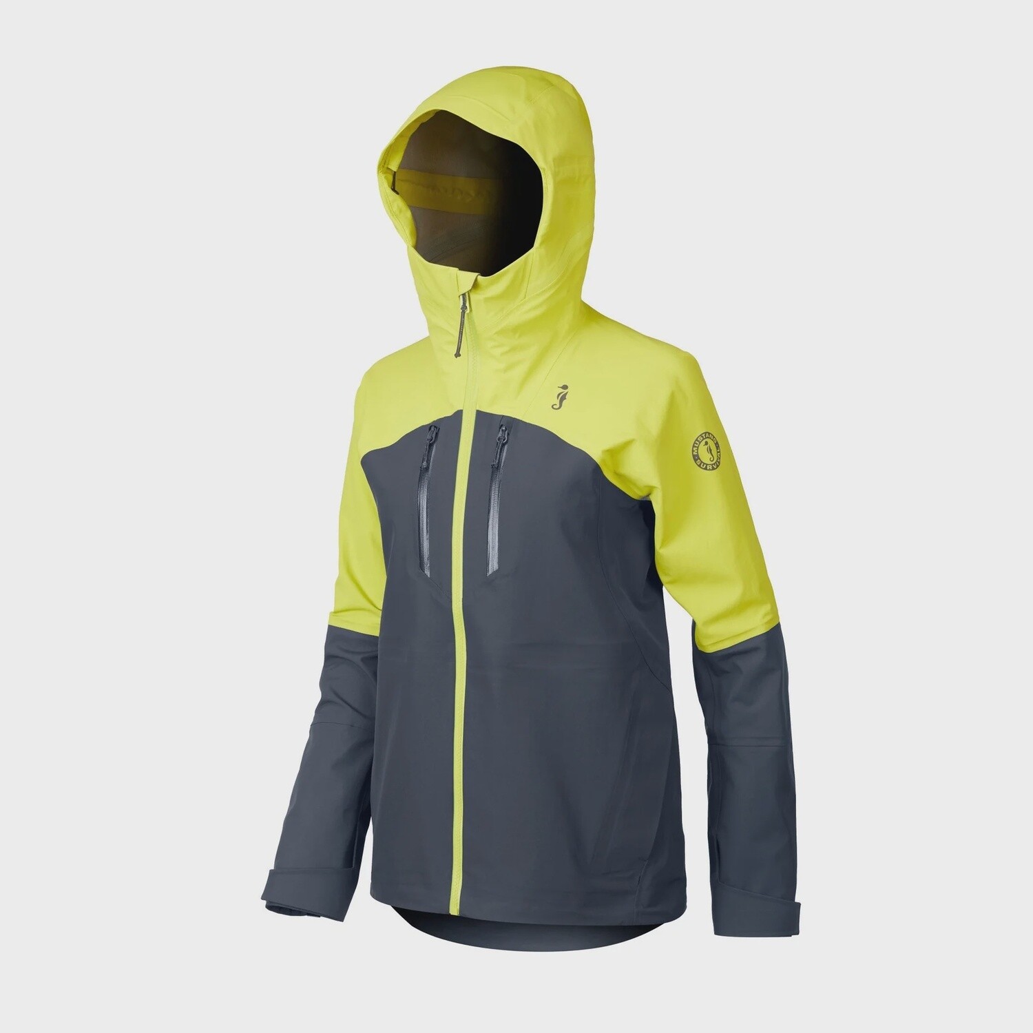 Womans Taku Jacket, Colour: Admiral Grey/ Mahi Yellow, Size: S