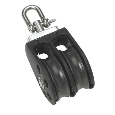 30 mm Block - Double, Swivel