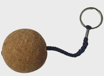Cork Floating Ball Key Ring - Individual