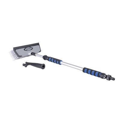 Deck brush kit with water connection