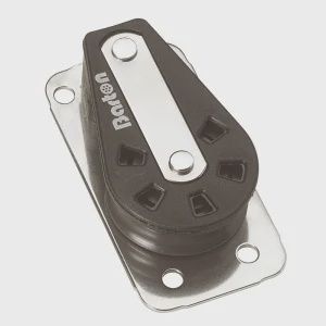 35 mm Block - Single, Cheek Block With Back Plate