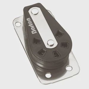 45 mm Block - Single, Cheek Block With Back Plate