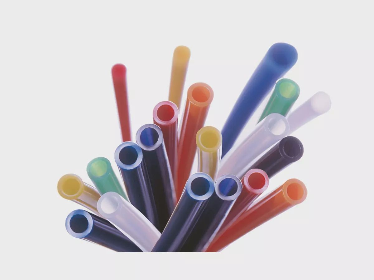 1/4&quot; plastic tubing, blue, per metre