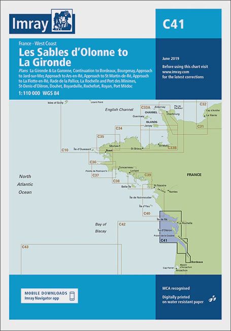 C41 France-West coast Les Sables d&#39;Olonne to La Gironde