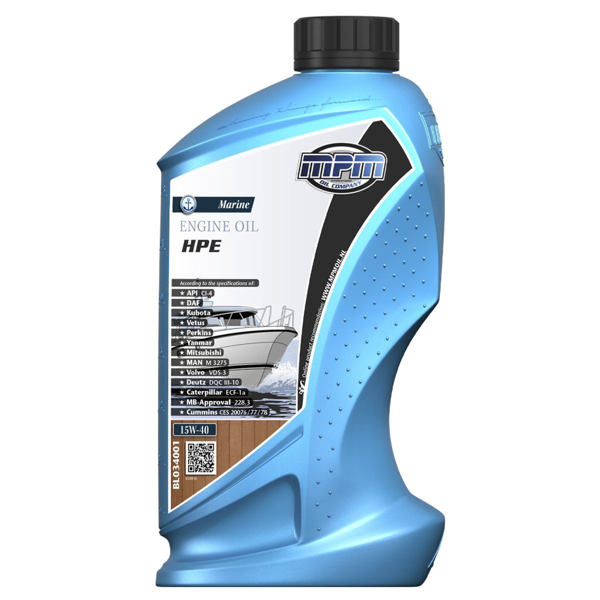 MPM Marine High Performance (HPE) Engine Oil 15W-40, Quantity: 1Ltr