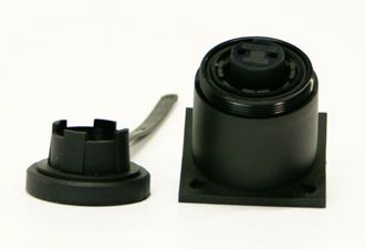 Waterproof 2 pin Bulkhead Mount Socket B-DP2SBH