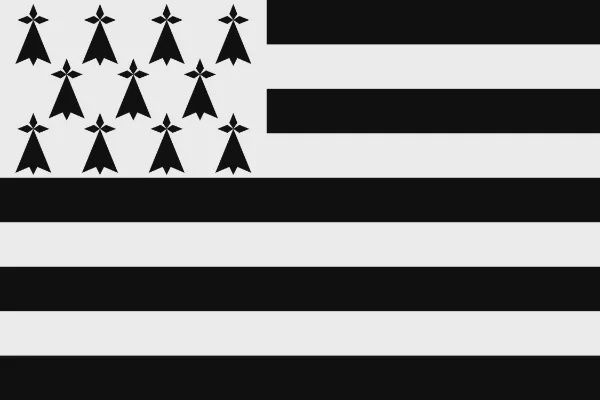 Breton Courtesy Flag (Brittany) - 30 x 45cm