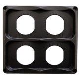 4 Way Front Panel Socket Mount Square