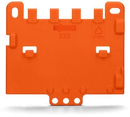 Wago Mounting Accessories, Mounting Carrier: Strain Relief Plate Orange, Quantity: Single