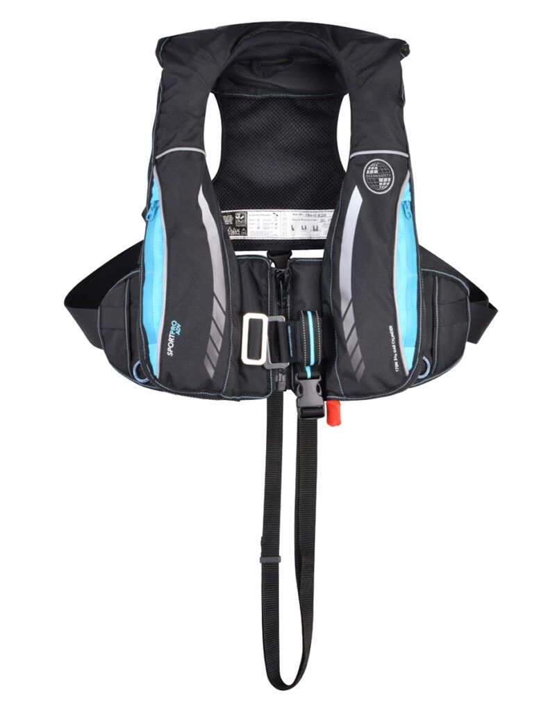 Kru Sport Pro 170 ADV UM Pro,Auto HarnSprayhood + Light,Carbon/Sky Blue