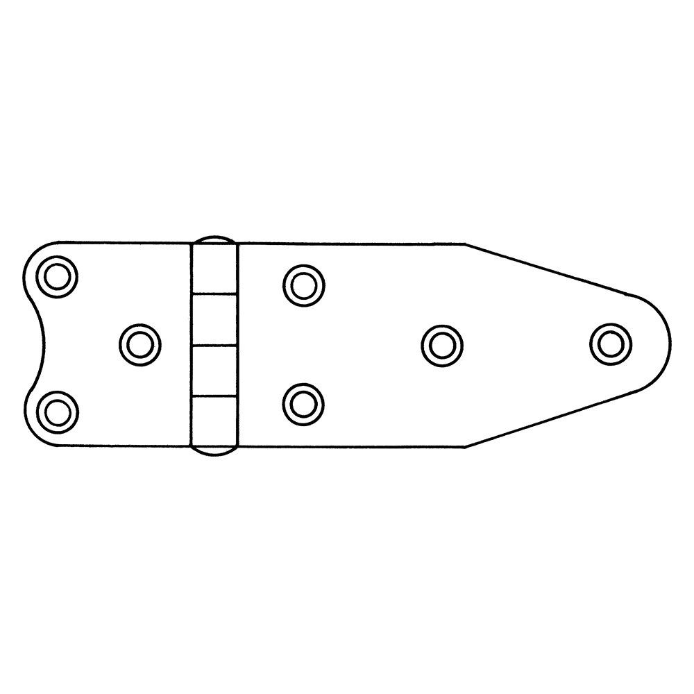 Stainless Steel Hinge 2mm, Length/Length: 75 x 40mm