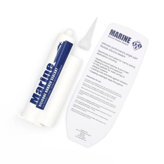Marine Silicone Rubber Sealant Blister Pack 78g, Colour: White