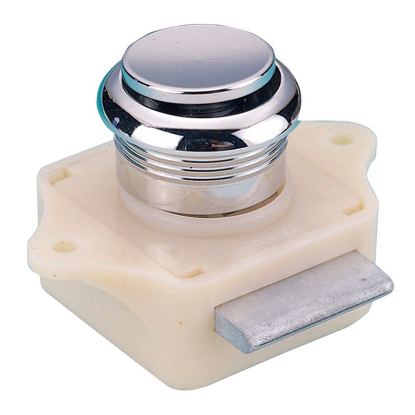 Push Button Chromed Plastic