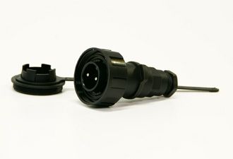 Bulgin 2 Pin Plug and Cap 10A