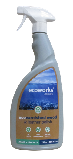 Ecoworks Varnished Wood and Leather Polish  750ml