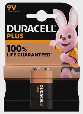 Duracell 9V Battery (card of 1)
